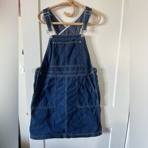 Gap blue denim overall skirt. US Large.